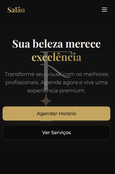 Plataforma Feitiço Salão — agendamento online para salão de beleza