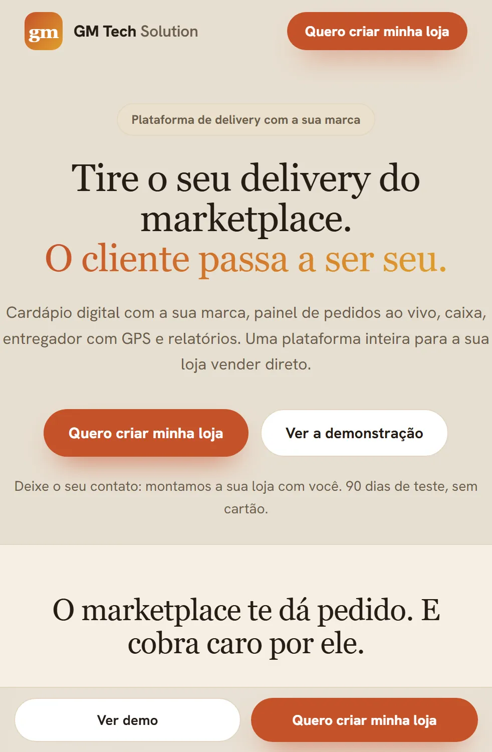 GM Tech Delivery — plataforma de delivery white-label multi-tenant